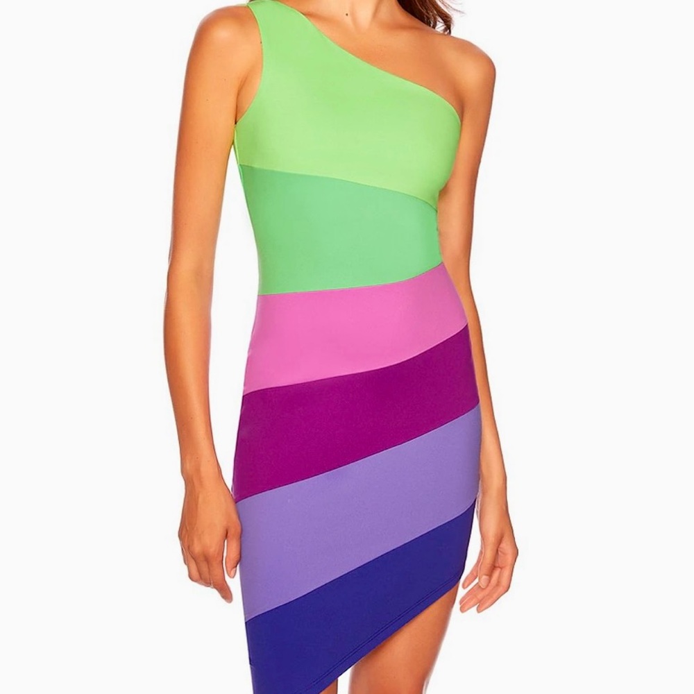 Susana Monaco “Maldives” Color block Dress Size XL NWT